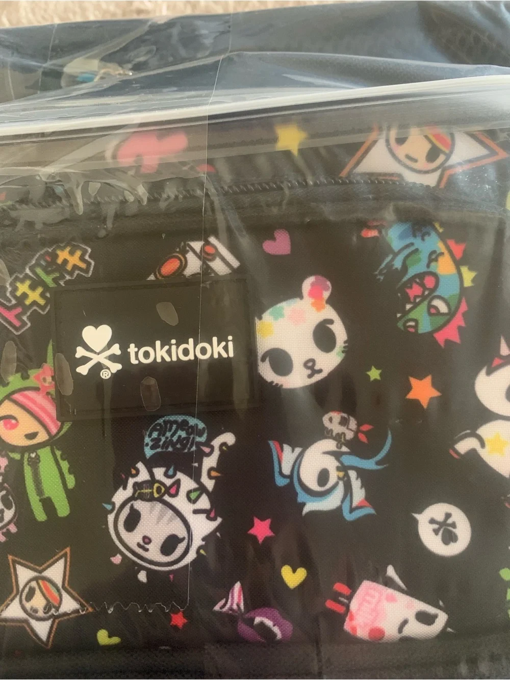 tokidoki Kids Black Character Print Backpack Set - Black